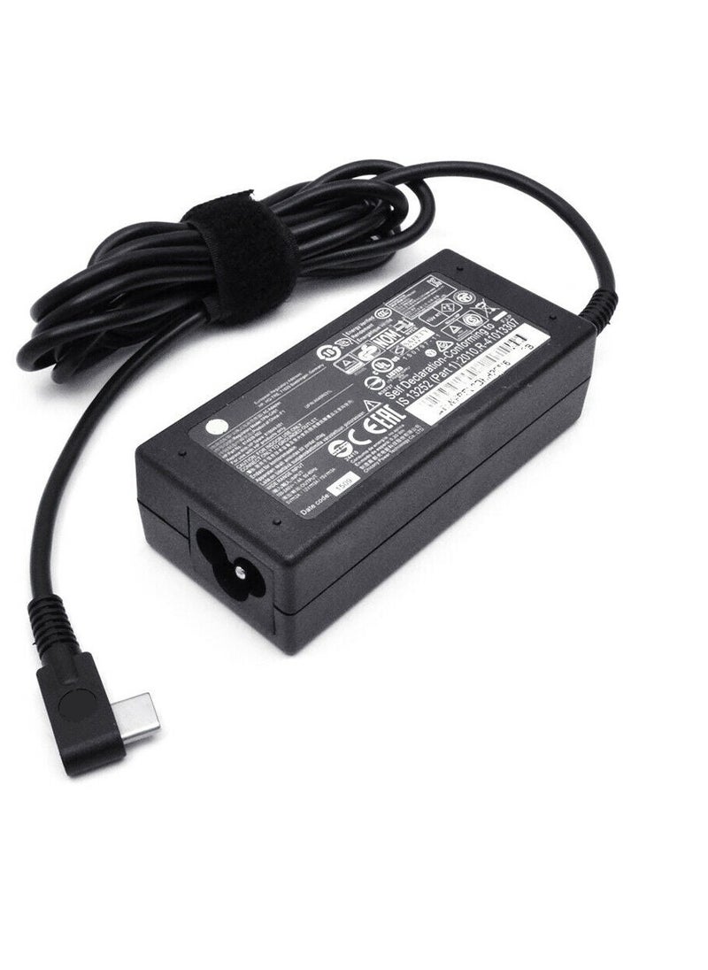 Generic - HP Chromebook 13 G1(W4M19EA), Notebook Power Replacement Adapter/ Charger 15V 3A 12V 3A 5V 2A 45W Type C USB C TIP - Image 1