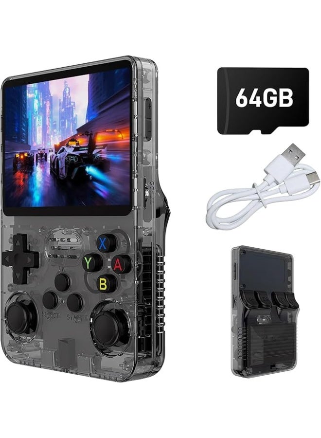 Retro Handheld Gaming Console, 3.5-Inch HD Display, Dual 3D Joysticks for Enhanced Control, Portable Emulator Console with 3500mAh Battery, Multiplatform Support for Gaming on the Go. - Image 1