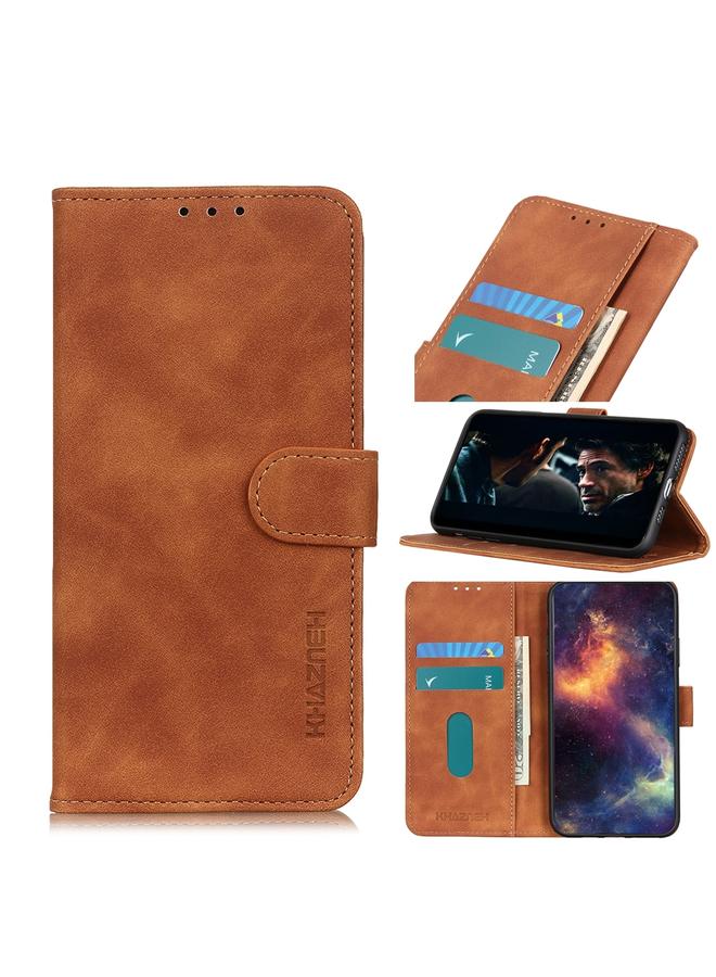 S-TOP Case For Motorola Moto E7 Power / E7i Power / Lenovo K13 KHAZNEH Retro Texture PU + TPU Horizontal Flip Leather Case with Holder & Card Slots & Wallet - Image 1