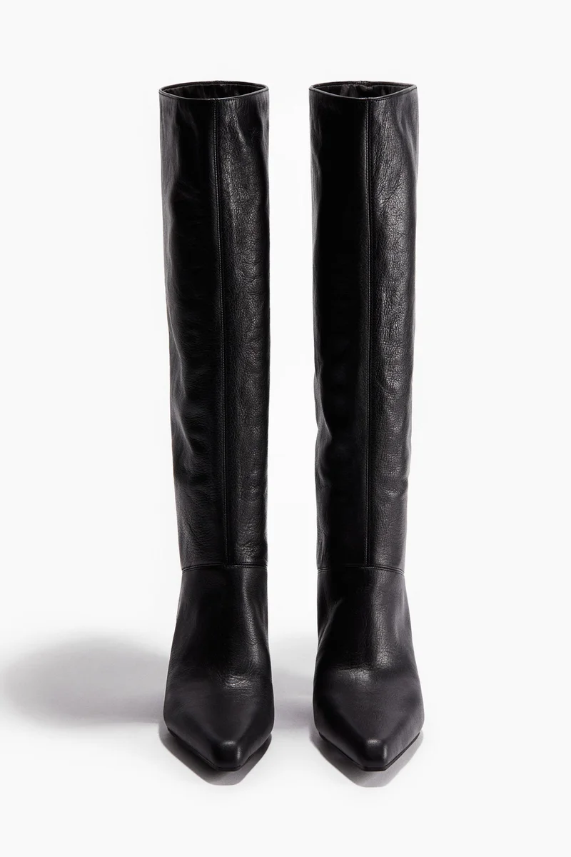 H&M Knee-high leather boots