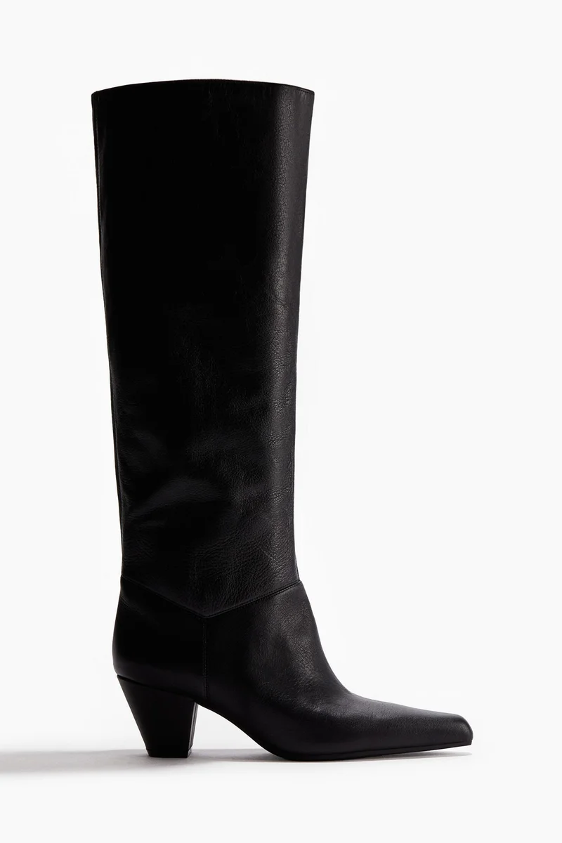 H&M Knee-high leather boots