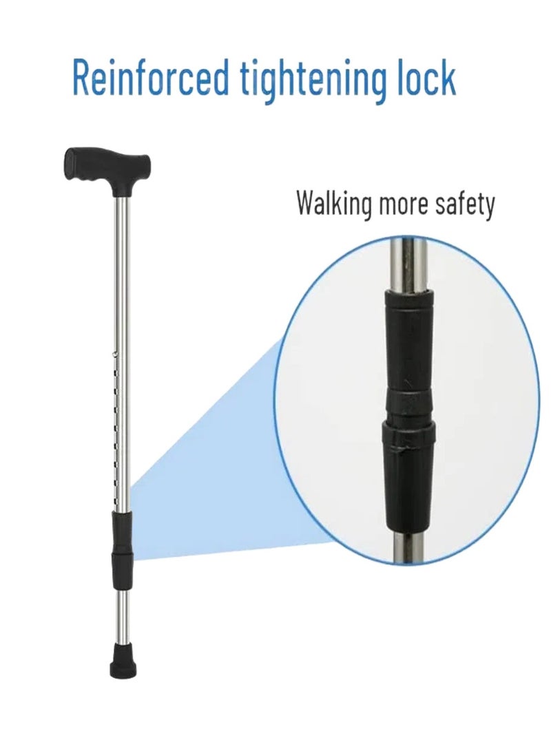 CHU DAI Medical-Grade Crutch Silver Stainless Steel Adjustable – Anti-Slip Grip, Lightweight & Desert-Resistant (UAE/Saudi Mobility Aid)  - Image 4