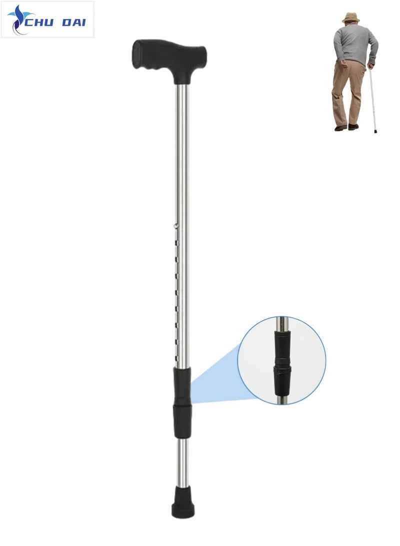 CHU DAI Medical-Grade Crutch Silver Stainless Steel Adjustable – Anti-Slip Grip, Lightweight & Desert-Resistant (UAE/Saudi Mobility Aid)  - Image 1