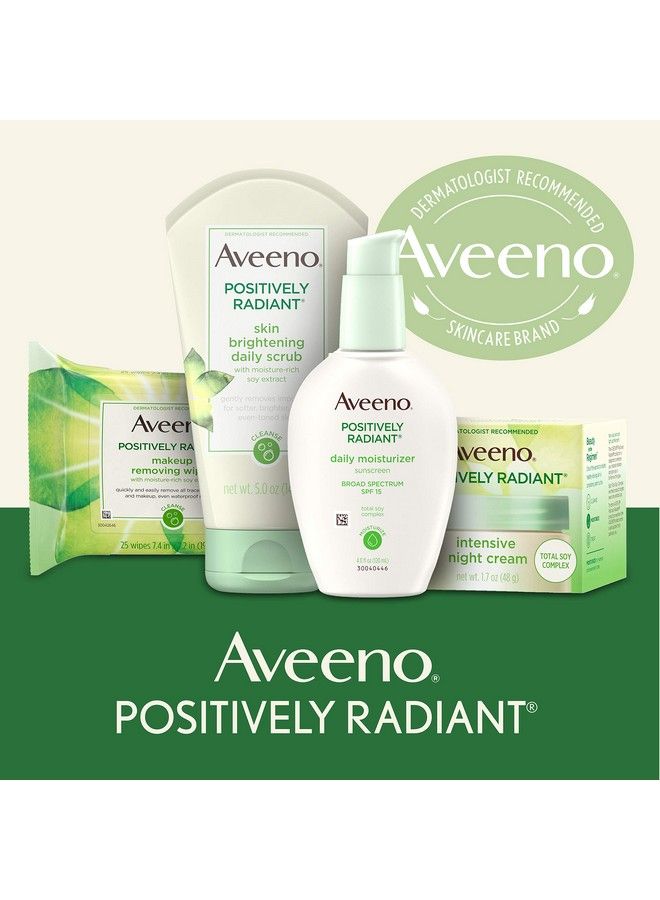 Aveeno مناديل إزالة المكياج خالية من الزيت بتركيبة مشعة لتحسين لون البشرة وملمسها مع مستخلص الصويا الغني بالمرطبات - عبوة مزدوجة 2 × 25 قطعة - Image 4