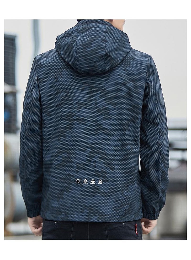 Fashionable Men's Windproof And Waterproof Outdoor Sports Hooded Jacket  - Image 4