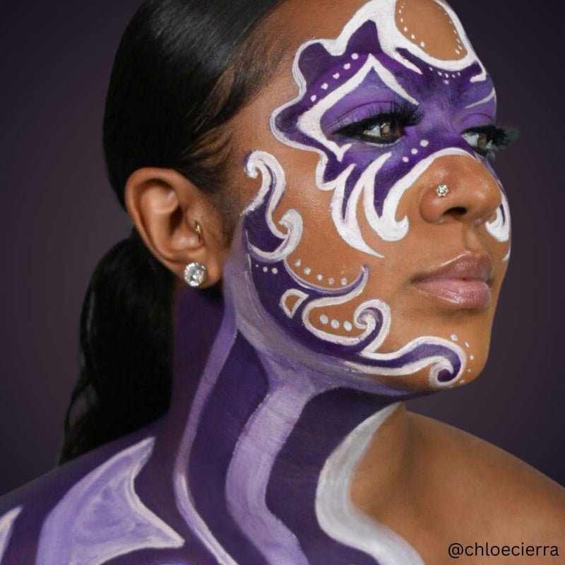 Mehron Makeup Liquid Makeup | Face Paint and Body Paint Perfect for Halloween, Cosplay I Air Brush Compatible 4.5 oz (133 ml) (PURPLE) - Image 3