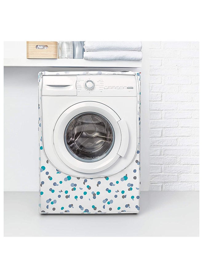 Rayen - Rayen Medium Washer Machine Case Front-Loading Washer & Dryer With Zipper 84 X 60 X 60 Cm White-Blue - Image 1