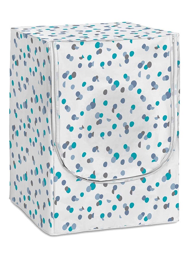 Rayen - Rayen Medium Washer Machine Case Front-Loading Washer & Dryer With Zipper 84 X 60 X 60 Cm White-Blue - Image 1