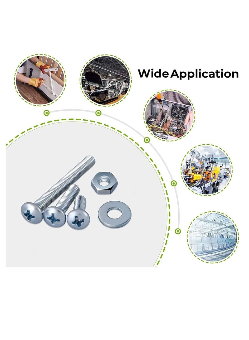 RACO Machine Screws/Bolts Stainless Steel Round Head Phillips Screws Muliti Purpose Use (100, 3.5x75mm) - Image 3