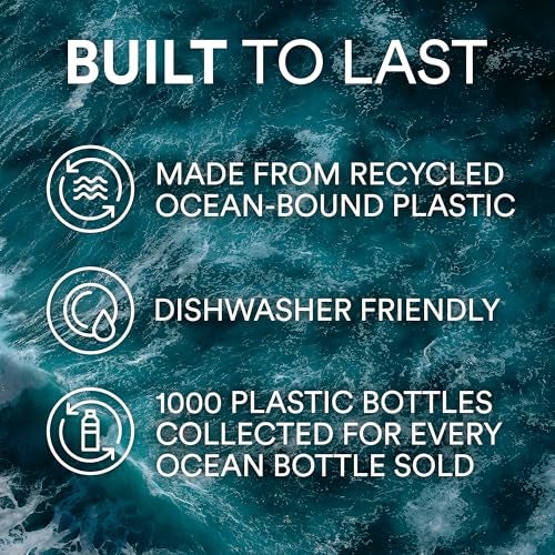 Ocean Bottle - Recycled Stainless Steel Reusable Water Bottle - Eco-Friendly & Reusable - Lavender Haze - 500ml - Image 4