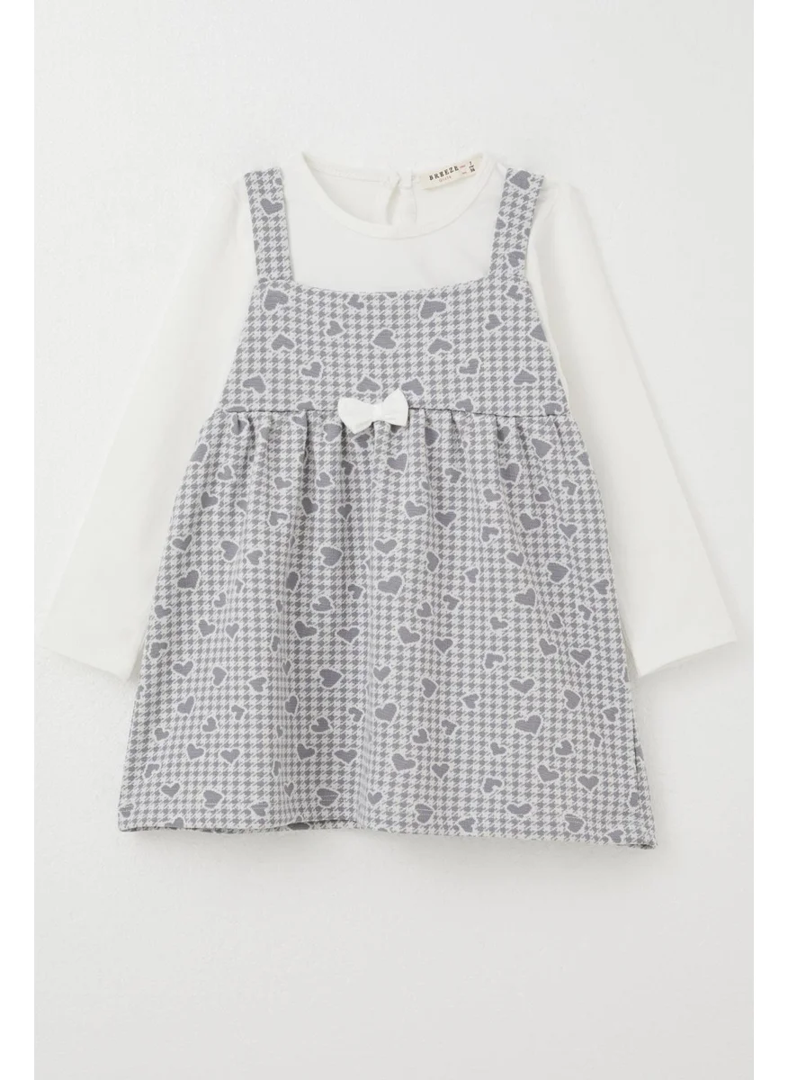 Breeze Patterned Pinafore Dress