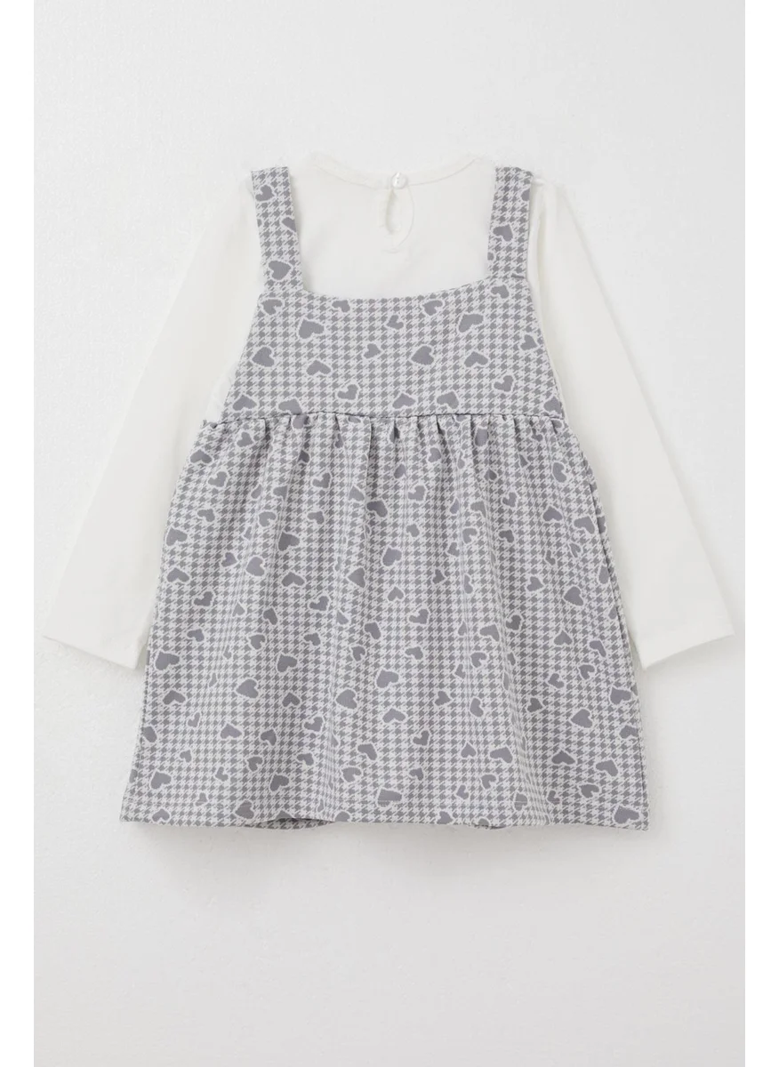 Breeze Patterned Pinafore Dress