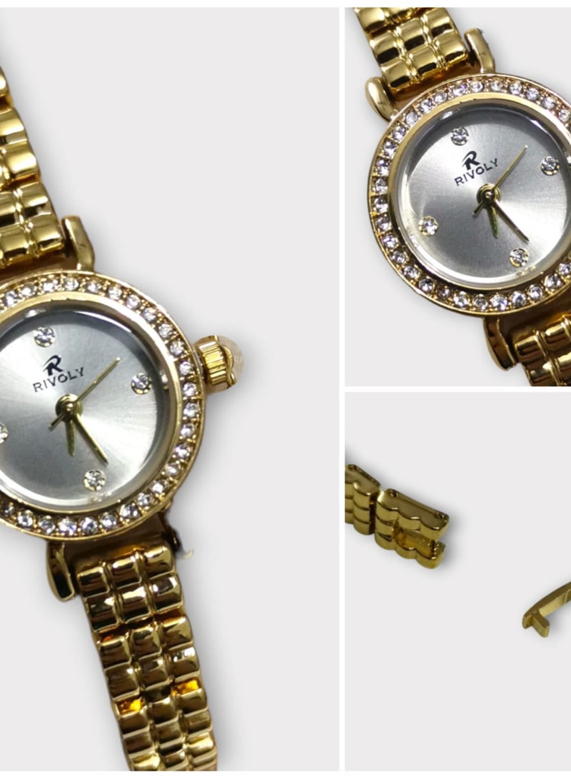 Rivoli Elegant women's stainless steel set consisting of a waterproof watch with a set of bracelets, rings, necklaces, and earrings - Image 3