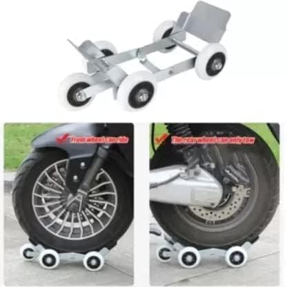 WENGTY Flat Tire Wheel Puller Booster Large Trailer Electric Emergency Help Self-Rescue Transporter with 5 Wheels for Motorcycle Bike, SCOOTY & EBIKE - Image 4