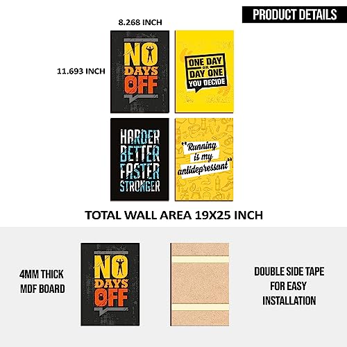 PAPER PLANE DESIGN Quotes Wall Framed Posters (set of 4 B) - Image 5
