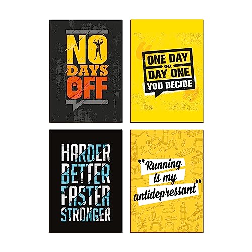 PAPER PLANE DESIGN Quotes Wall Framed Posters (set of 4 B) - Image 4