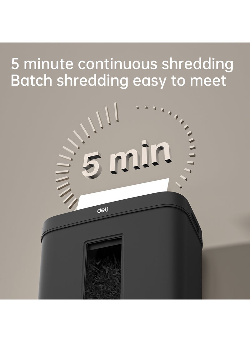 Deli ET021 12L 8-Sheet Black Paper Shredder – ideal for office & document security - Image 5