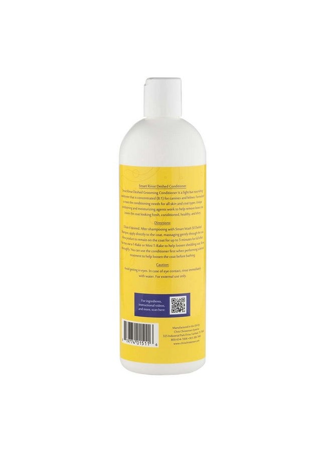 Chris Christensen Chris Christensen SmartRinse De-Shed Ultra Concentrated Pet Conditioner, Makes up to 8 Bottles, Groom Like a Professional, Deep Moisturizing, Helps Relieve Matting, Reduce Shedding, Made in USA, 16 oz  - Image 2