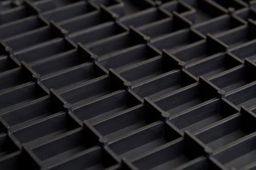 Big Floors GarageTrac Garage Floor Tiles, Interlocking Garage Flooring, Diamond Pattern Non-Slip Heavy-Duty Copolymer Modular Tile, Easy Install (Black, 24 Pack of 12 x 12" Tiles, 24 Sq Ft) - Image 4