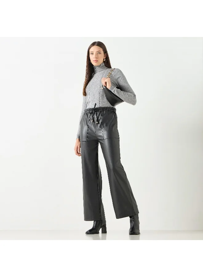 2Xtremz 2Xtremz Textured High Neck Sweater with Long Sleeves