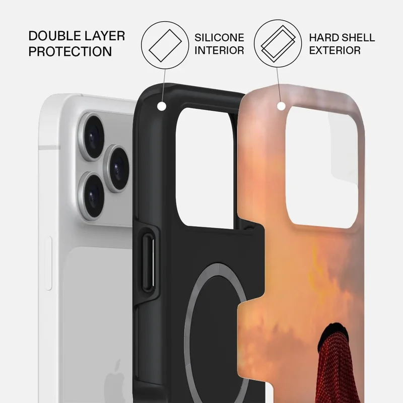 موبكوس جراب Mobcos Solvyn Premium لهاتف iPhone 17 Pro Max، متوافق مع غطاء صلب مزدوج الطبقات مع حماية من السيليكون - غطاء مقاوم للخدوش والصدمات