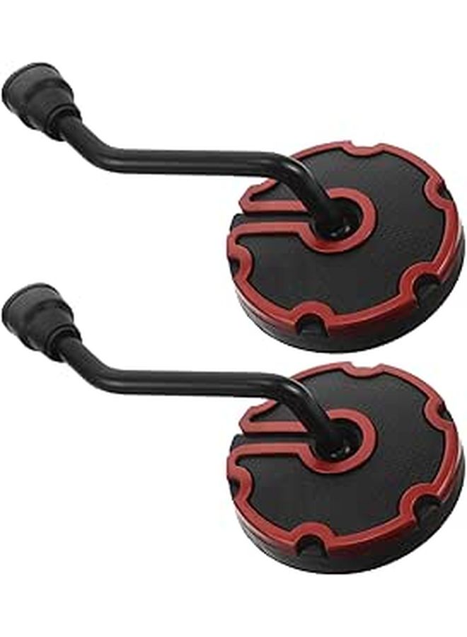 Universal Left Side Motorcycle Mirror 1 Pair Orange Round Rearview For Handlebars - Image 1