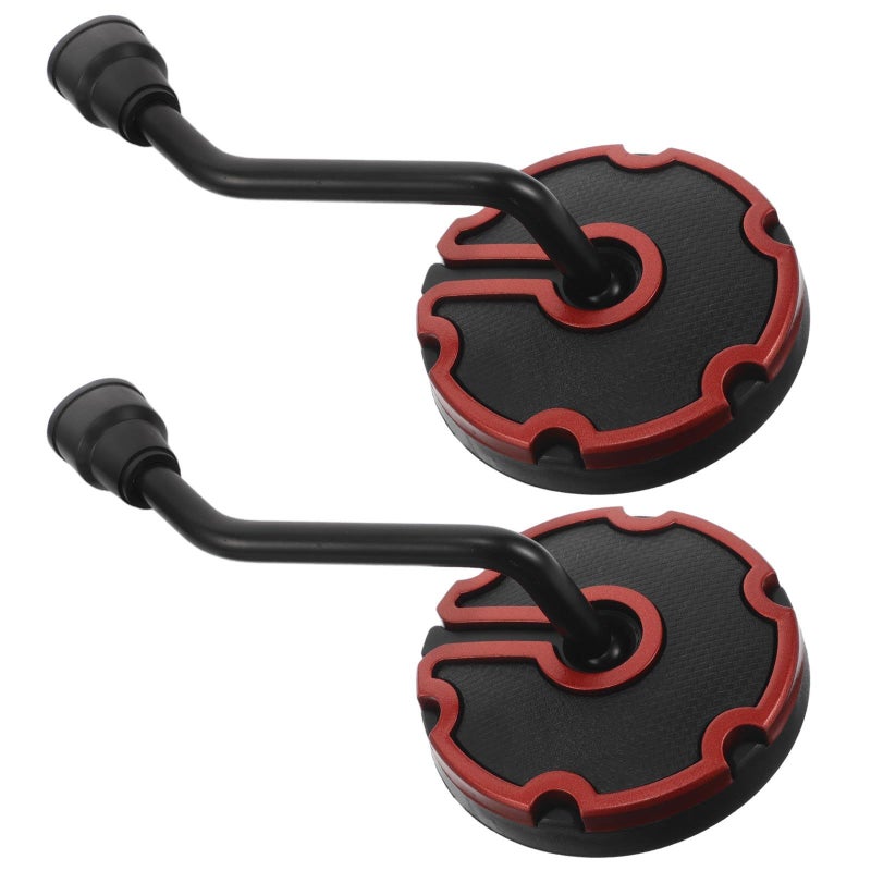 Universal Left Side Motorcycle Mirror 1 Pair Orange Round Rearview For Handlebars - Image 2