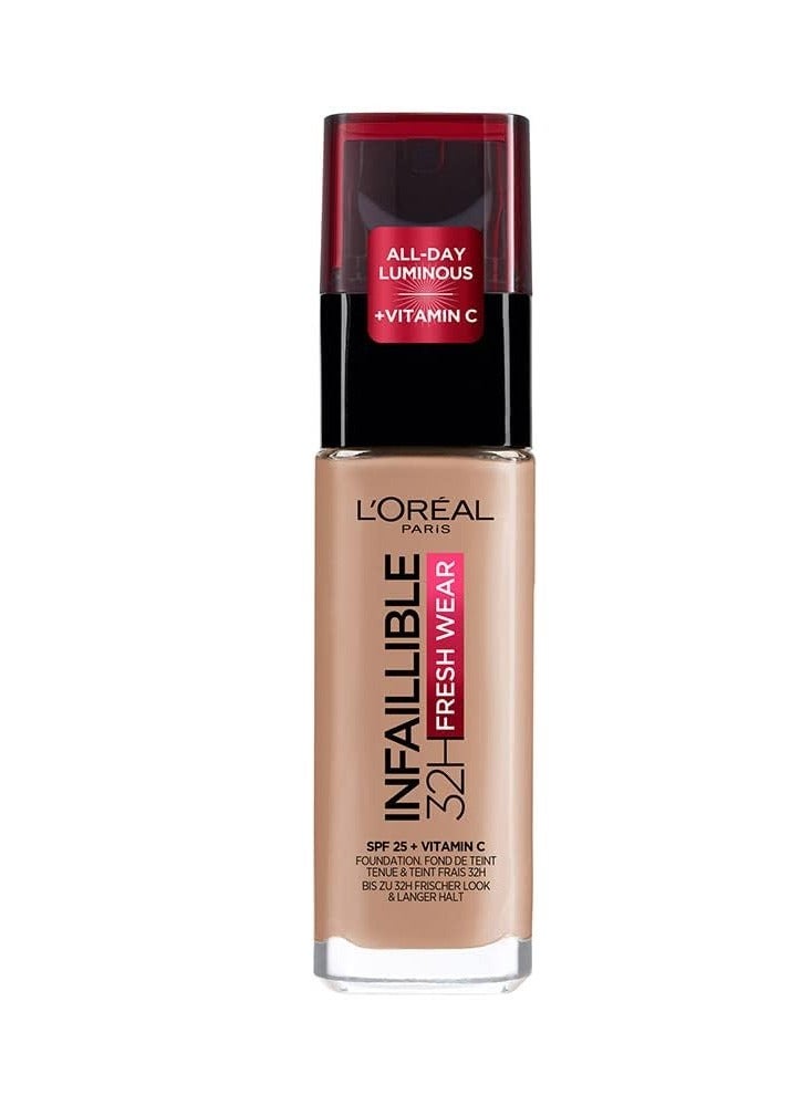 L'OREAL PARIS Infallible 32H Fresh Wear Foundation 225 -Sable Beige - Image 1
