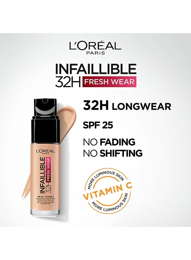 L'OREAL PARIS Infallible 32H Fresh Wear Foundation 225 -Sable Beige - Image 2