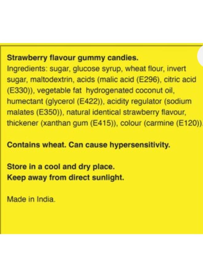 Chupa Chups Extruded Jellies Strawberry Sour Tubes 80g - Image 2