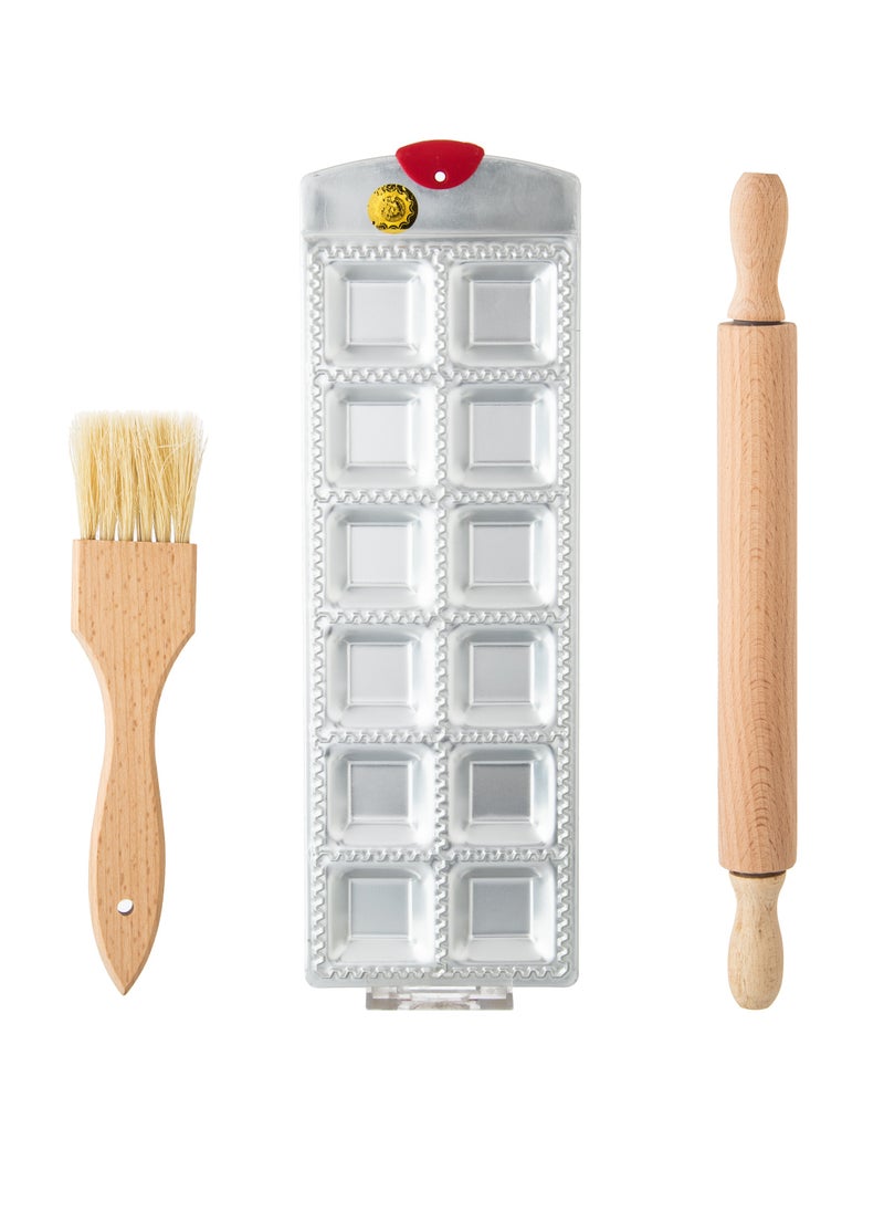 Kitchen ware Pastry Mold Set With Rolling Pin And Brush  - Image 1