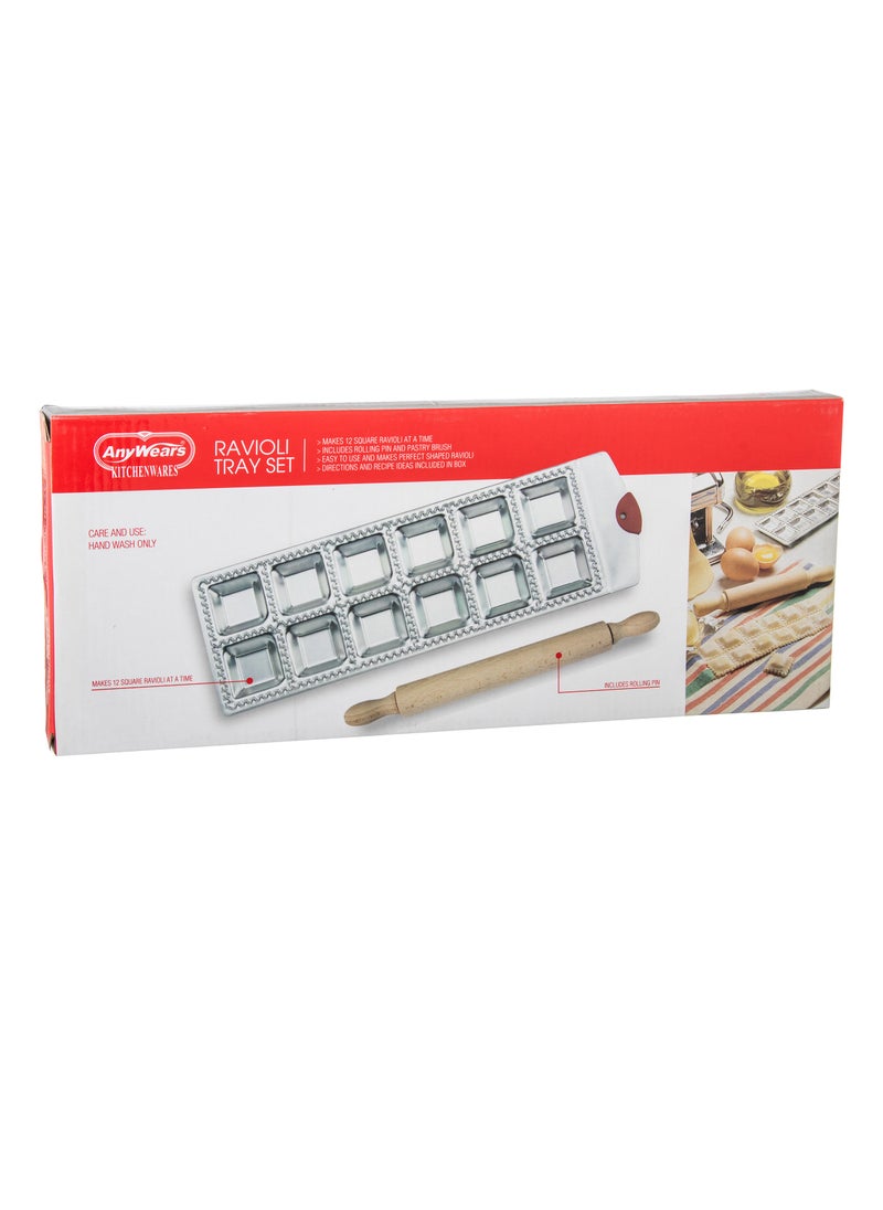 Kitchen ware Pastry Mold Set With Rolling Pin And Brush  - Image 4
