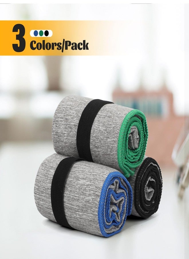 NUOYEE 3 Pack Microfiber Gym Towel Fast Drying Men Women Workout Gear for Body Sweat Sports Exercise Fitness Tennis Running Riding Hiking Camping Yoga Jogging Fishing Working Out Towel - Image 2