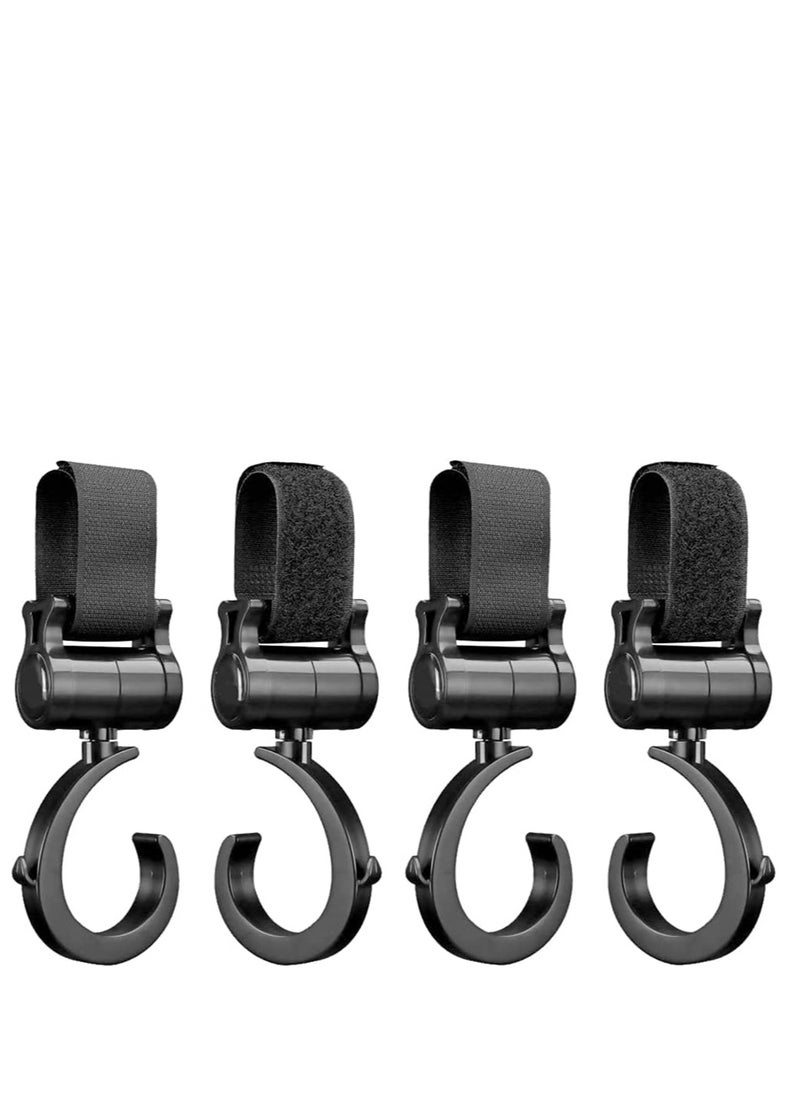 Generic - Pram Hooks, Buggy Clips Stroller Hook with Closure for Changing Bags, Attachment to Your Shopping Bags Securely on the Pushchair Pack of 4 - Image 1