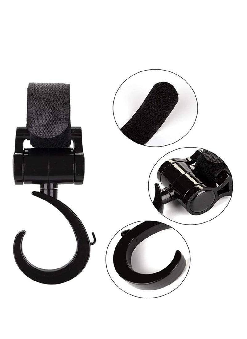 Generic - Pram Hooks, Buggy Clips Stroller Hook with Closure for Changing Bags, Attachment to Your Shopping Bags Securely on the Pushchair Pack of 4 - Image 1