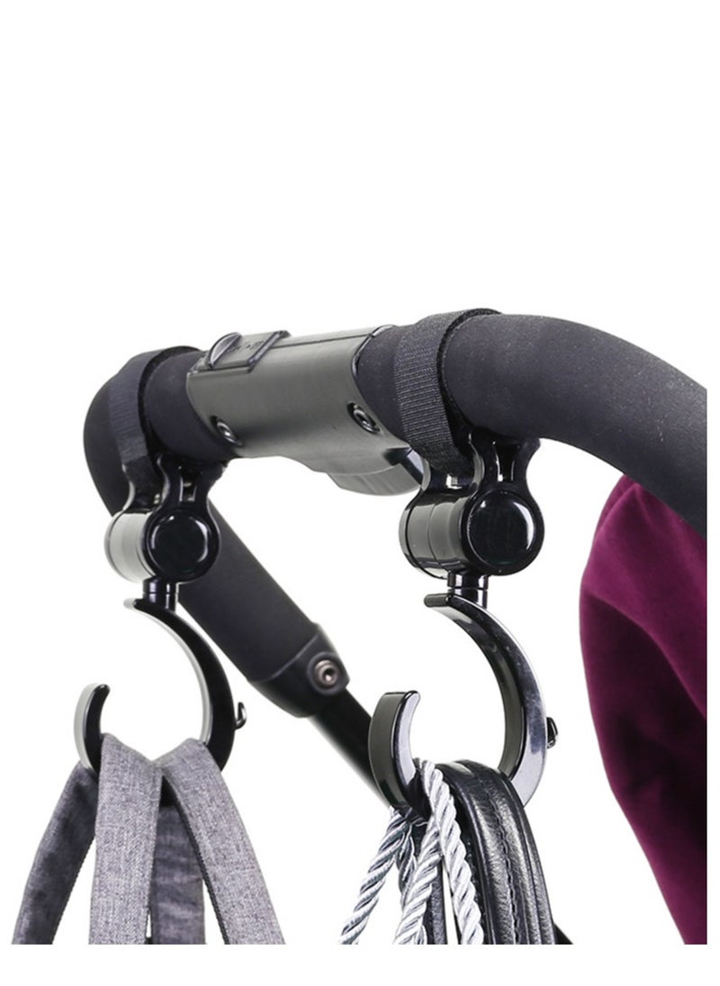 Generic - Pram Hooks, Buggy Clips Stroller Hook with Closure for Changing Bags, Attachment to Your Shopping Bags Securely on the Pushchair Pack of 4 - Image 1