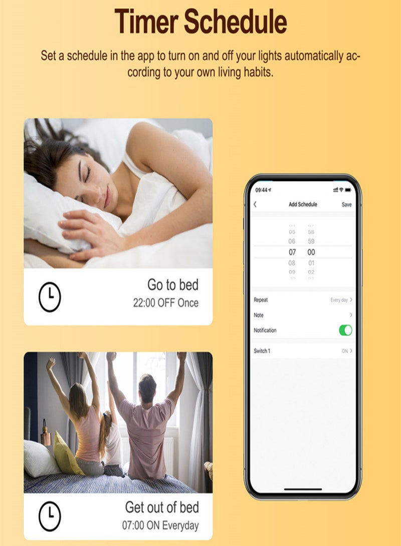 تويا وحدة تبديل زيجبي ديمر للتحكم عن بعد في تطبيق ستارة جوجل هوم، مفتاح أحادي العصابة - Image 3