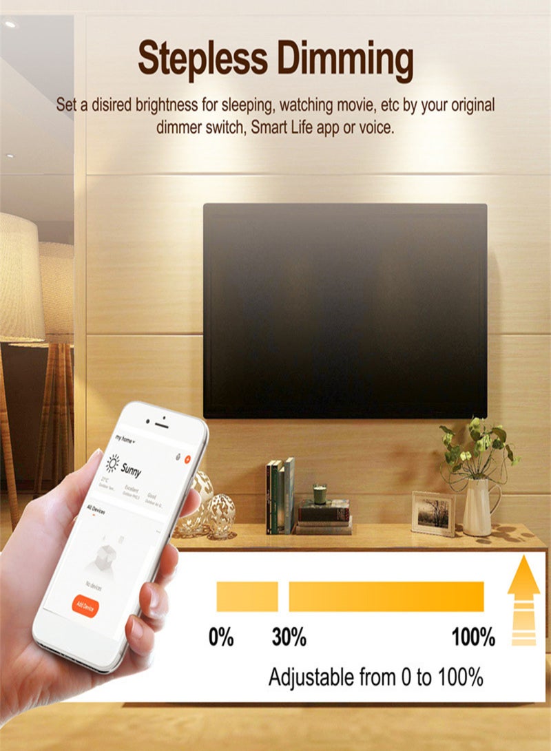 تويا وحدة تبديل زيجبي ديمر للتحكم عن بعد في تطبيق ستارة جوجل هوم، مفتاح أحادي العصابة - Image 4