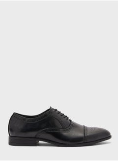 Robert Wood Faux Leather Brogue Oxford Formal Lace Ups  - Image 1