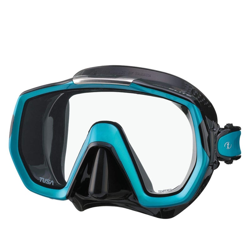 TUSA M1003 Freedom Elite Scuba Diving Mask BlackOcean Green