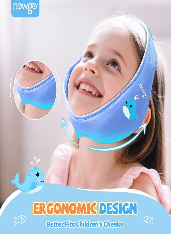 NEWGO Tonsillectomy Ice Pack for Kids, Wisdom Teeth Ice Pack Head Wrap for Kids Tonsil Recovery, Cavities, Tooth Extraction Pain Relief, Head Circumference of 20.8-25.6 Inches - Blue - Image 4