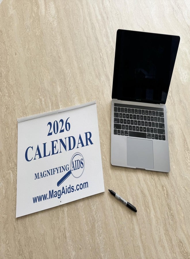 ماغنيفاينغ تقويم حائط كبير الحجم لعام 2026 - لذوي الإعاقة البصرية - Image 4
