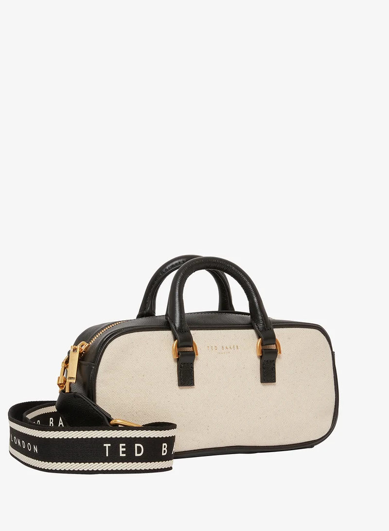 Ted Baker  Lauraly Elongated Canvas Boxy Top Handle Shoulder Bag for Women | Best Price UAE