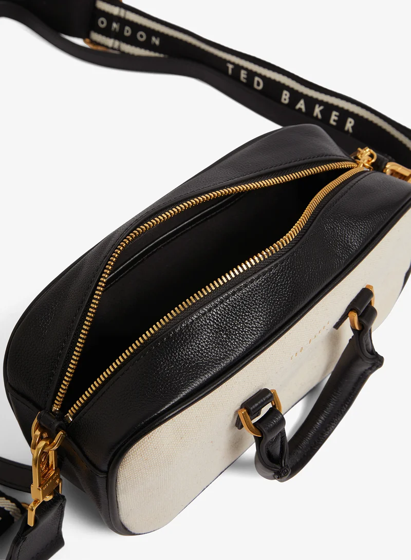 Ted Baker  Lauraly Elongated Canvas Boxy Top Handle Shoulder Bag for Women | Best Price UAE