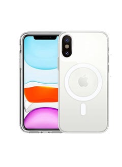 Magnetic Case for iPhone Xr with Mag-Safe Wireless Charging, Soft Silicone TPU Bumper Cover, Thin Slim Fit Hard Back Shockproof Anti-Yellow Protective Case