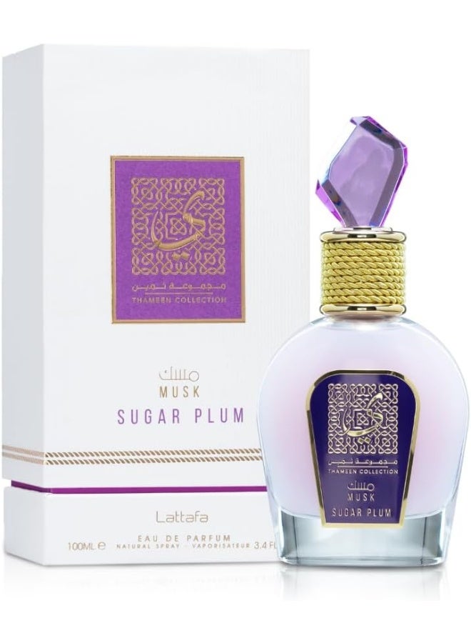 Lattafa Thameen Collection Musk Sugar Plum Eau de Parfum for Women 100 ml - Image 3