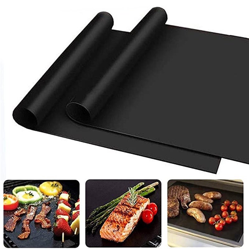 Reusable BBQ Grill Mats Set for Outdoor Gril Easy to Clean Non-Stick BBQ Grill Mats Heat(8 Pcs) - Image 3