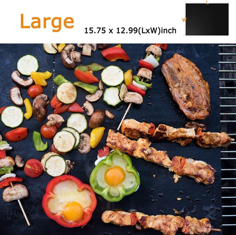 Reusable BBQ Grill Mats Set for Outdoor Gril Easy to Clean Non-Stick BBQ Grill Mats Heat(8 Pcs) - Image 5