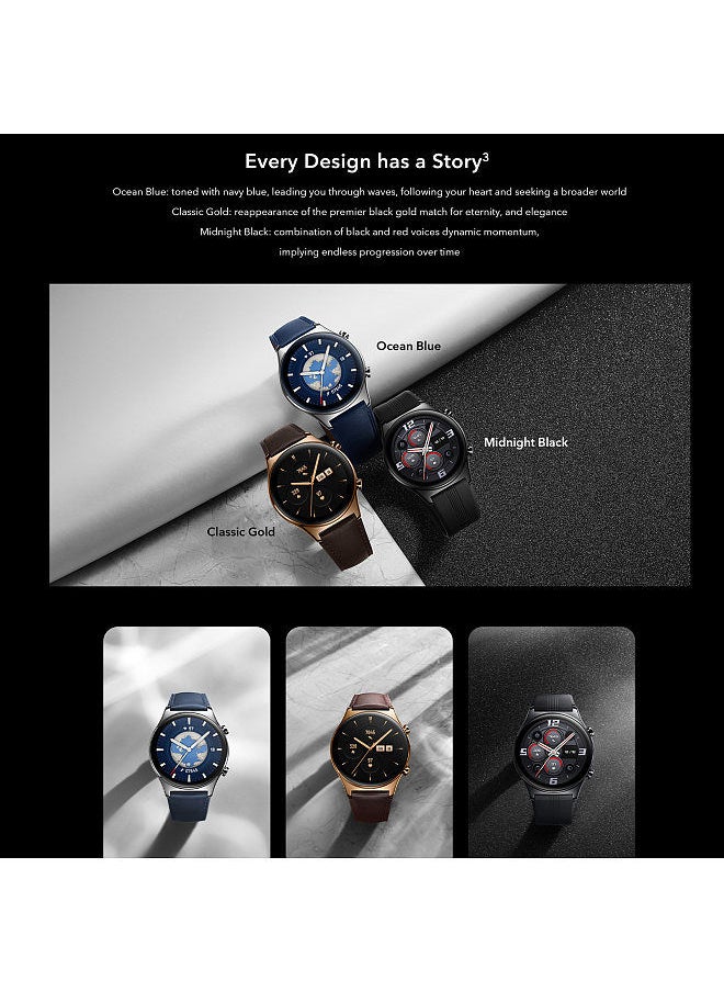 Honor - HONOR Watch GS 3 MUS-B19 1.43'' 3D AMOLED Curved Screen Ultra-slim Design 8-Channel Heart Rate AI Engine  Dual-Frequency GNSS 100+ Workout Modes  BT Call 14-day Duration Sleep/Stress Monitor - Image 1
