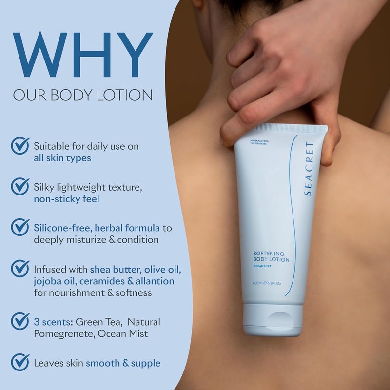 Seacret Softening Body Lotion Ocean Mist - 200ml with Dead Sea Minerals - Image 3